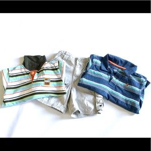 Lot of Carter’s, Gap, & Sonoma Size 4T Boys Polo Shirts and Cargo Shorts